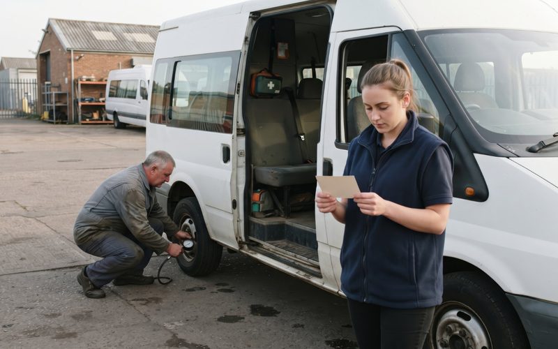 Intervention sur site auprès d'un véhicule utilitaire